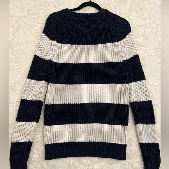 J CREW Mens Medium Navy Cotton Shaker Sweater - Picture 5 of 5